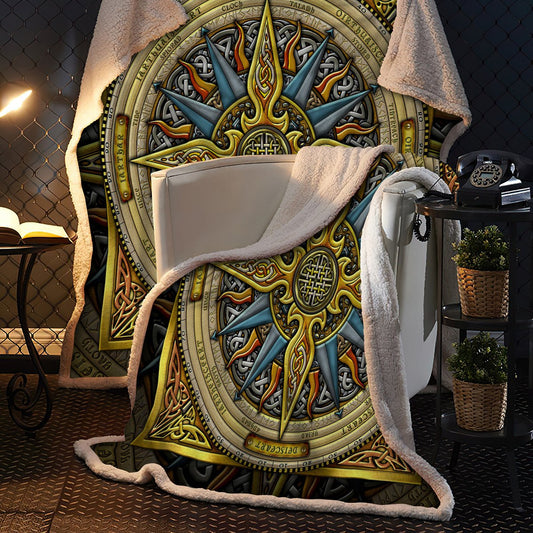 Celtic Compass 3D All Over Printed Blanket
