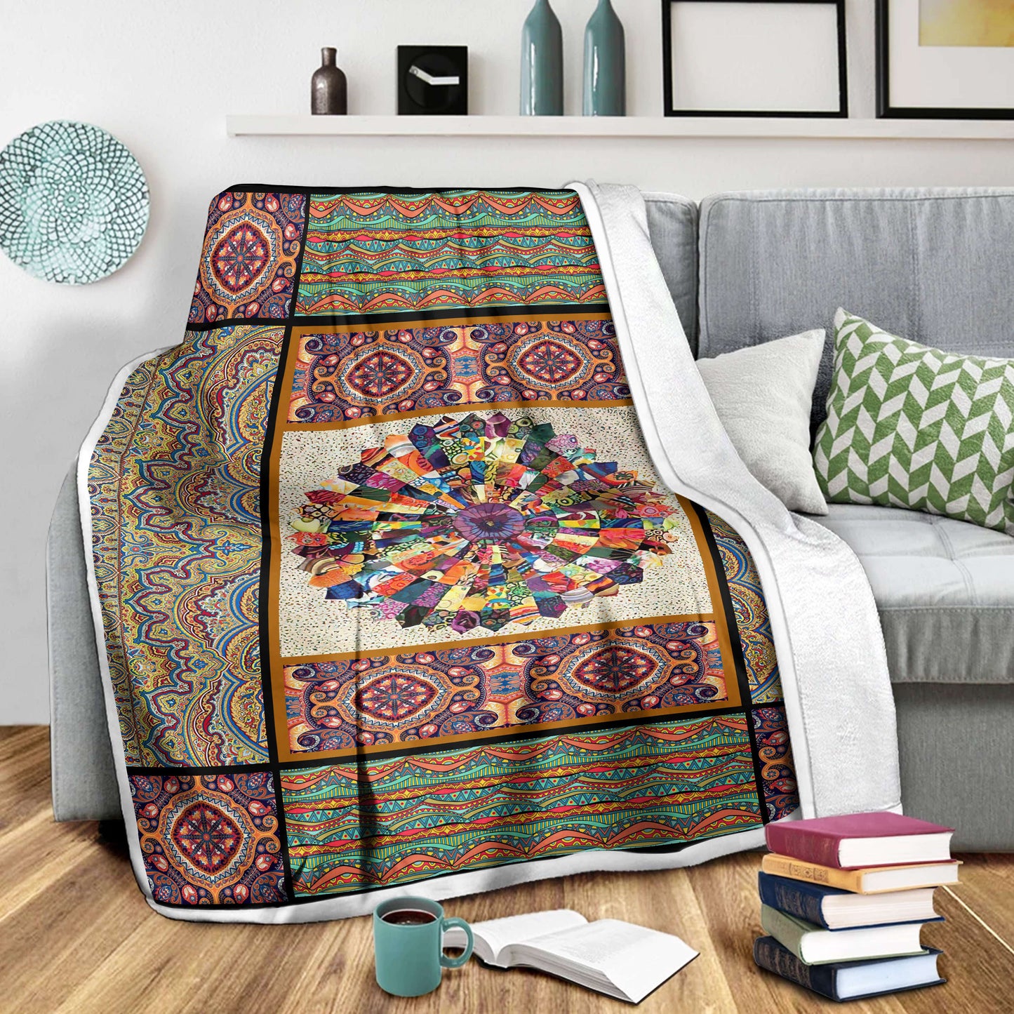 Mandala 3D All Over Printed Blanket