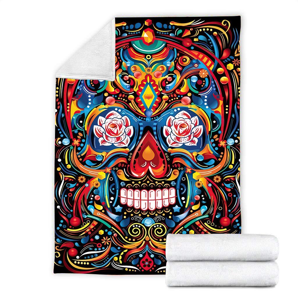 Premium Sugar Skull Blanket