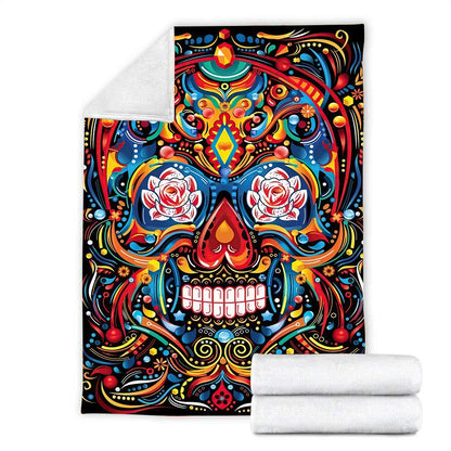 Premium Sugar Skull Blanket