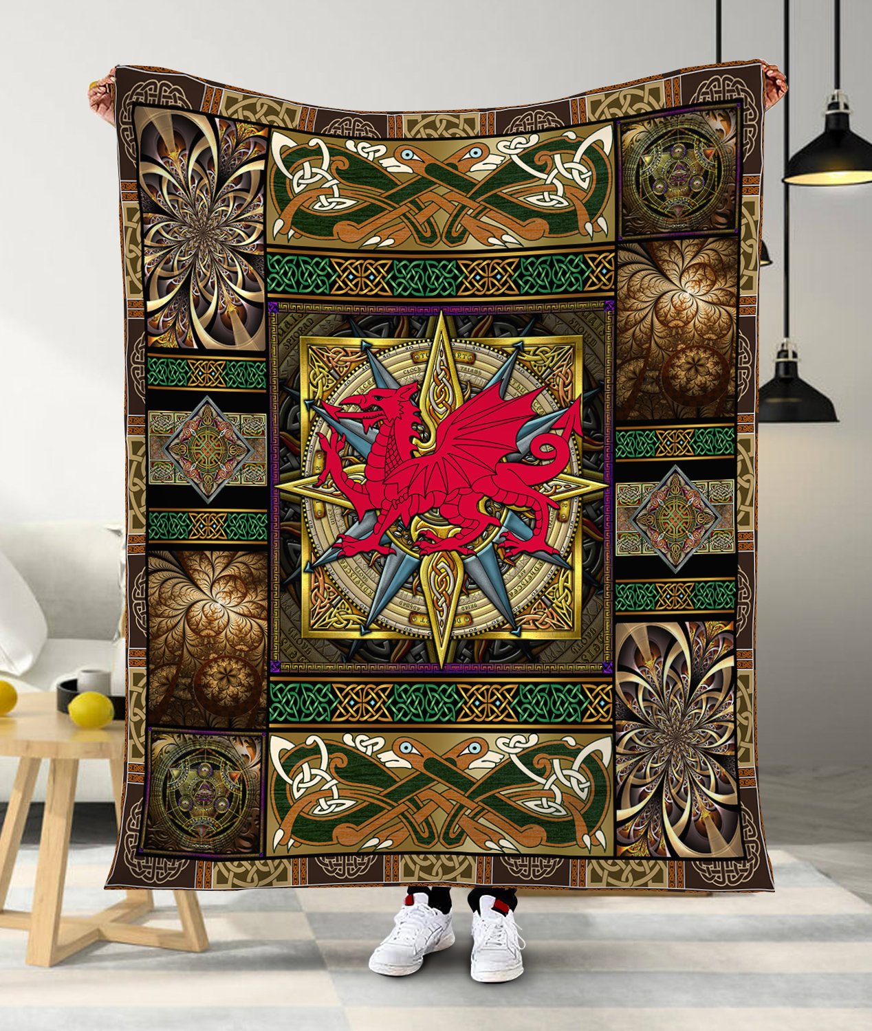 Celtic 3D All Over Printed Blanket
