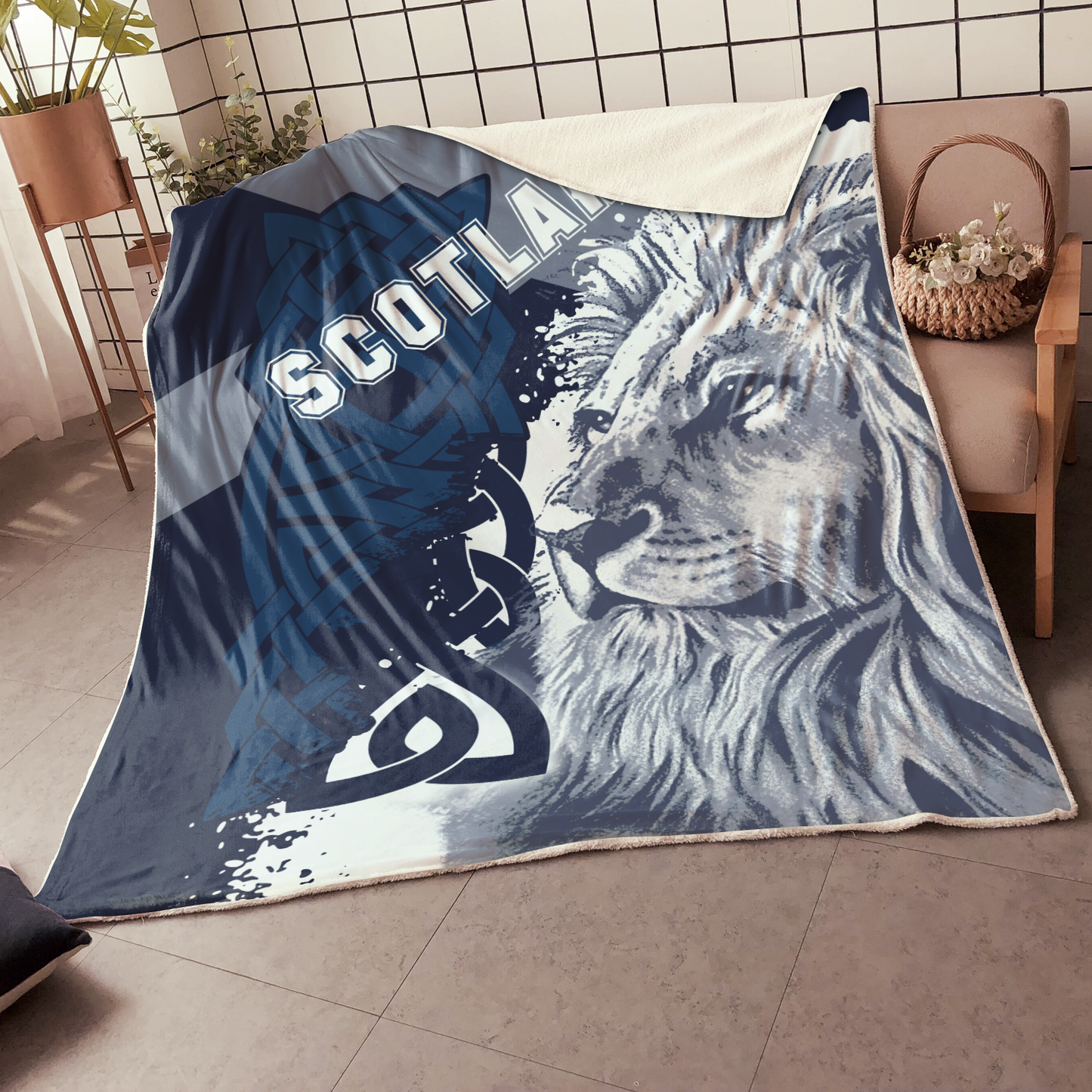 Premium Scotland Lion Blanket