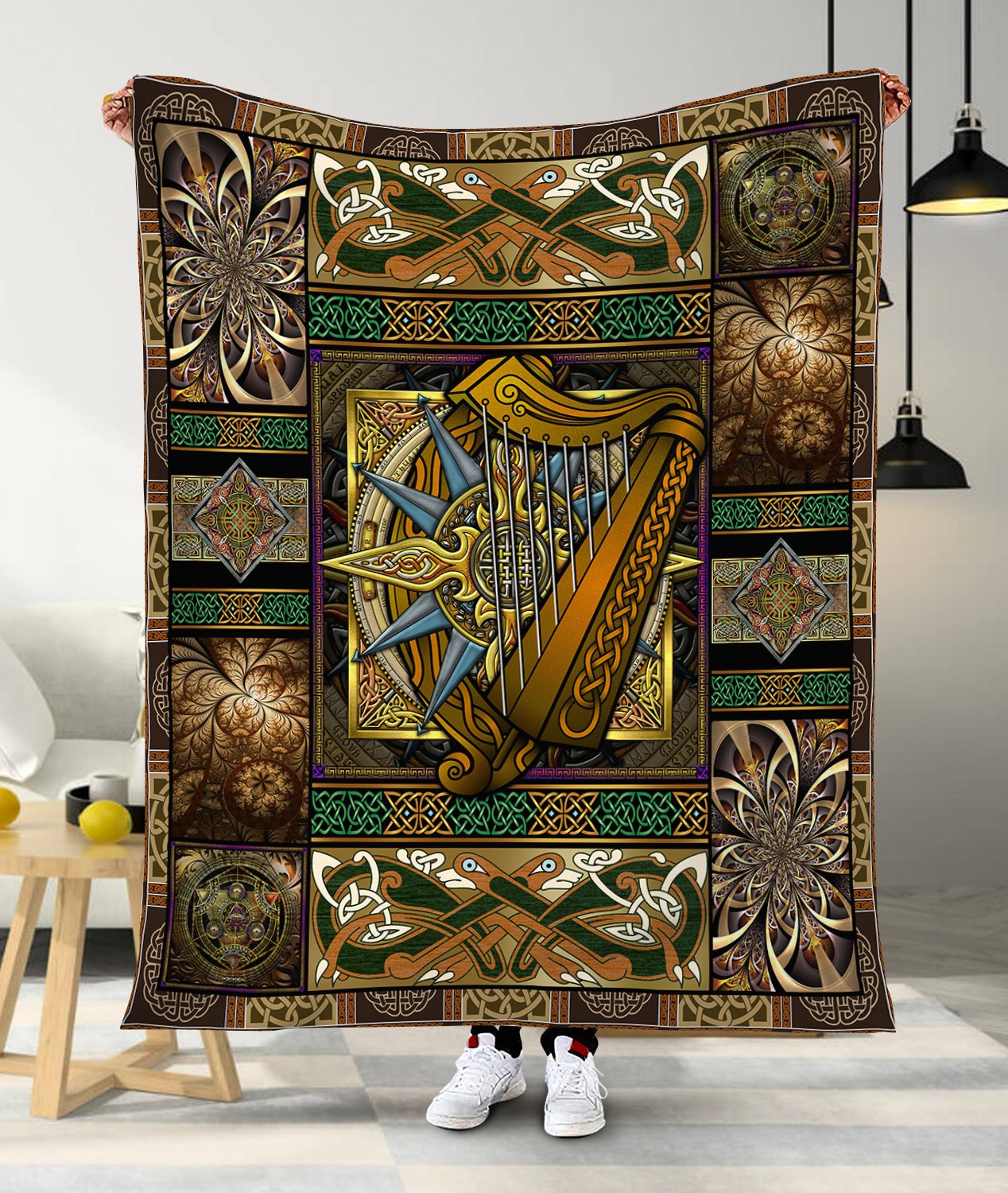 Celtic 3D All Over Printed Blanket