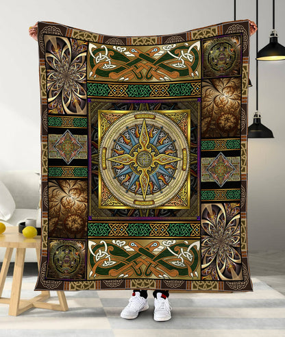 Celtic Compass 3D All Over Printed Blanket