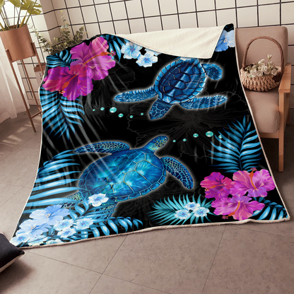 Premium Love Turtle Blanket