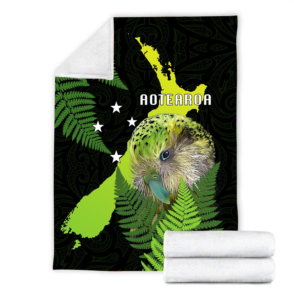 Premium Aotearoa Kakapo Bird Blanket