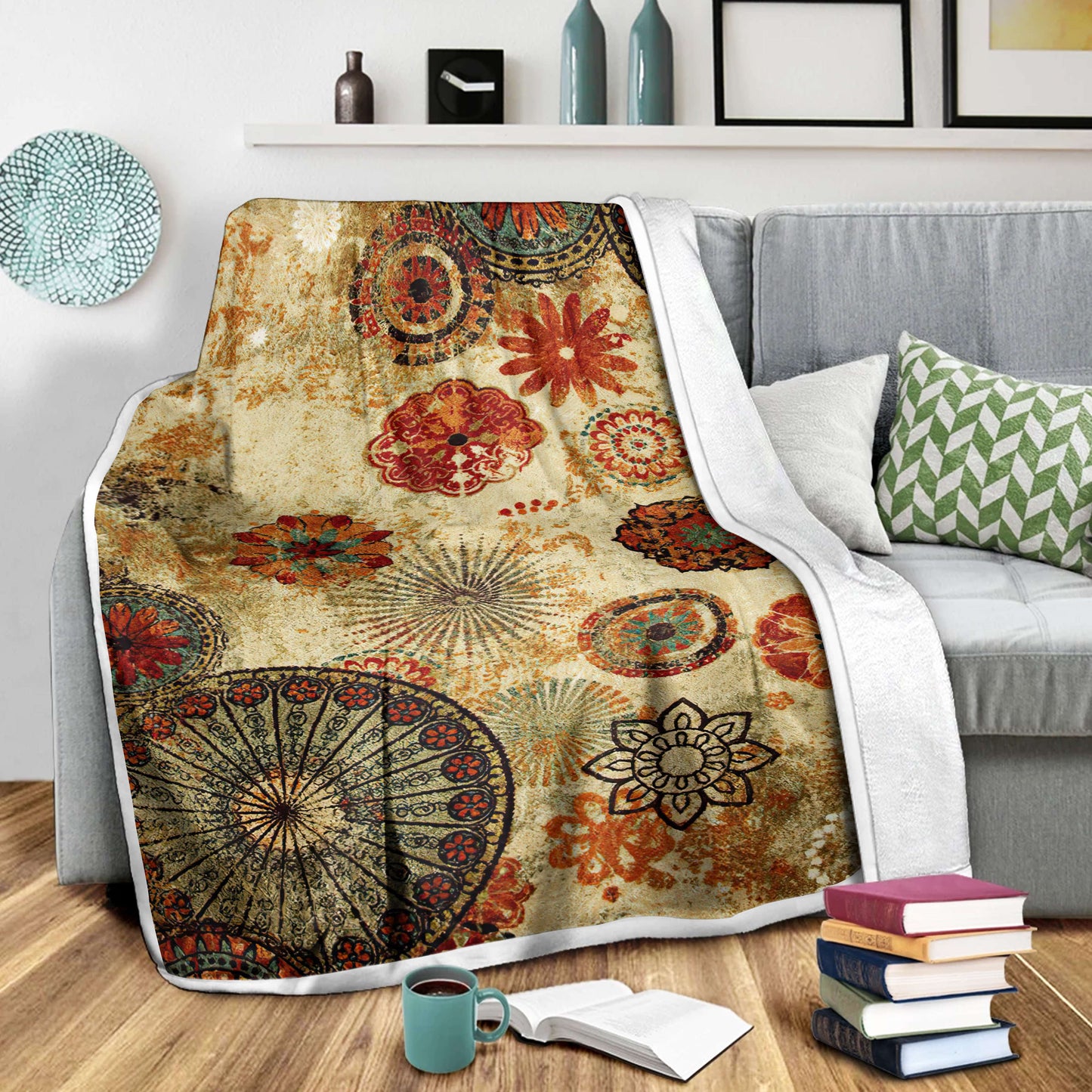 Mandala 3D All Over Printed Blanket