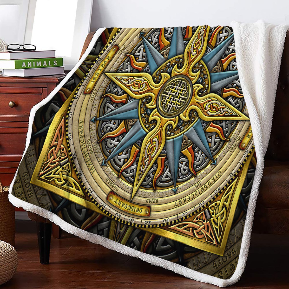 Celtic Compass 3D All Over Printed Blanket