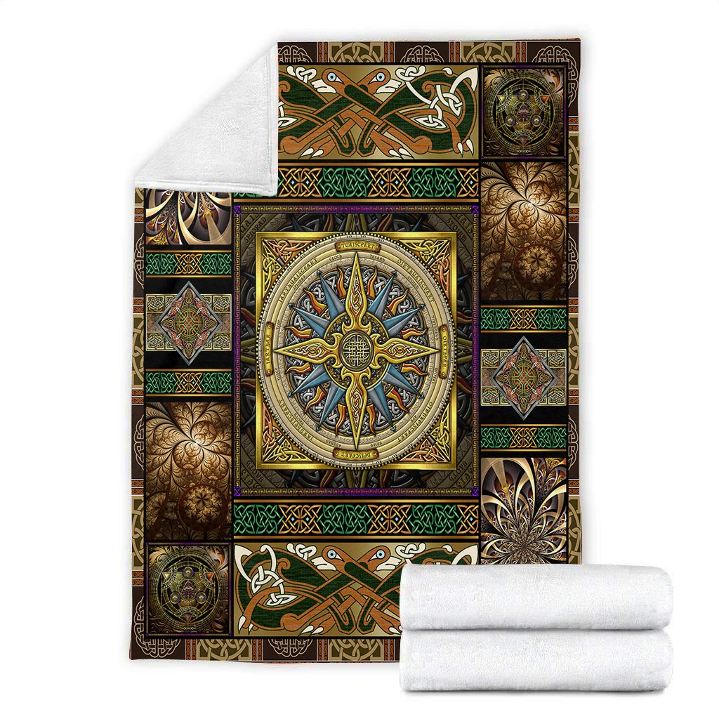 Celtic Compass 3D All Over Printed Blanket
