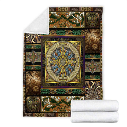 Celtic Compass 3D All Over Printed Blanket
