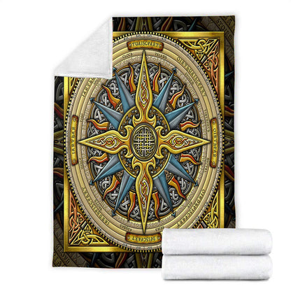 Celtic Compass 3D All Over Printed Blanket