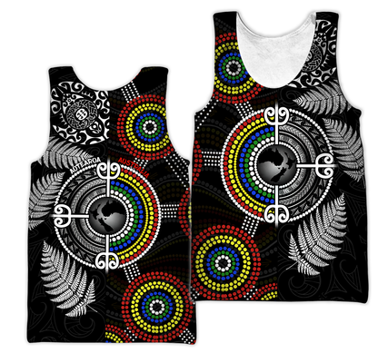 New Zealand Maori And Australia Aboriginal We Are Family 3D Printed Unisex Shirts TN