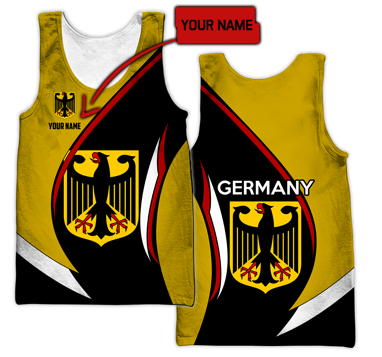Germany Hoodie Personalized 3D All Over Printed Shirts