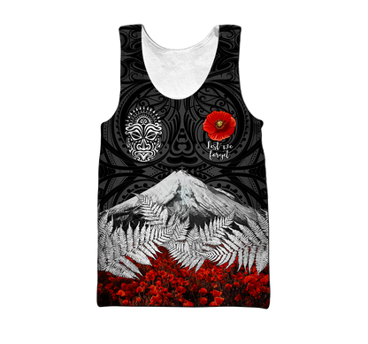 Premium Anzac Day Maori Tattoo 3D Printed Unisex Shirts TN