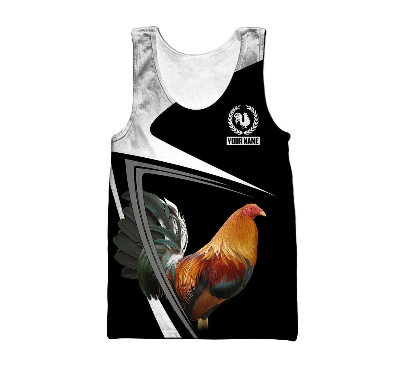 Rooster Personalized Name 3D All Over Printed Unisex Hoodie
