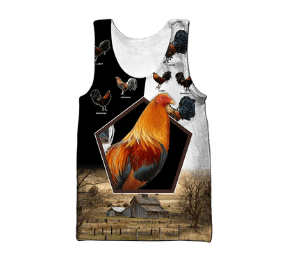Rooster Breeds 3D Printed Unisex Shirts DD23042105