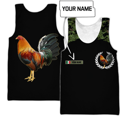 Personalized Mexican Rooster 3D Printed Unisex Shirts HHT10052103