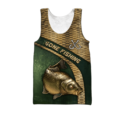 Custom name Carp Fishing Skin Camo 3D printed shirts
