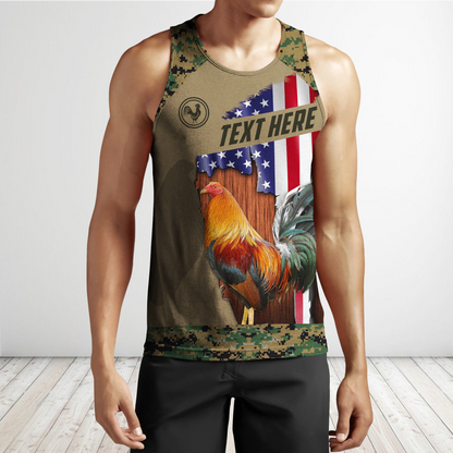 Personalized Rooster 3D Printed Unisex Shirts SN14052104