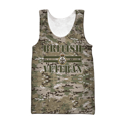 Custom Name XT British Veteran 3D Printed Shirts Pi15052105
