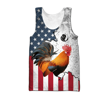 Rooster 3D Printed Unisex Shirts HHT17052102