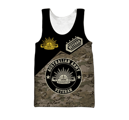 Custom name Australian Army Camo 3D printed shirts DD16102102