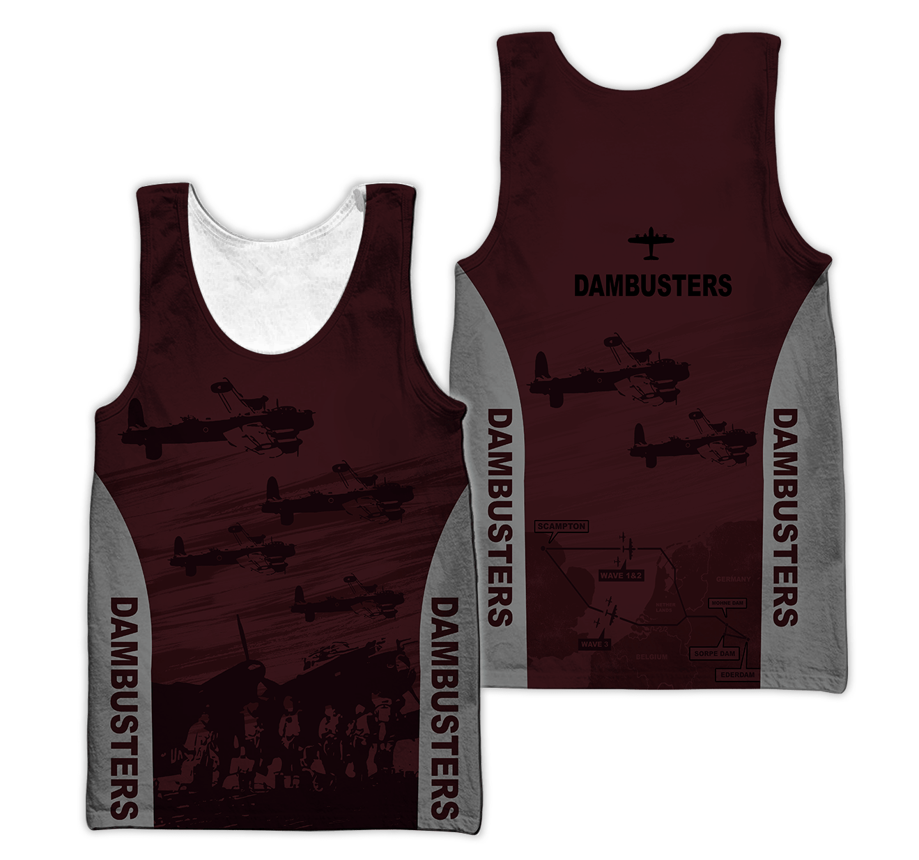 Operation Chastise 'DAMBUSTERS' 3D All Over Printed Unisex Shirts