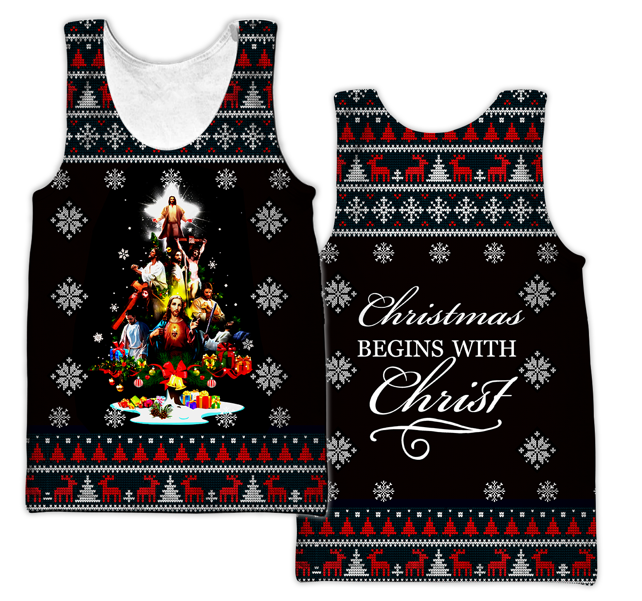 Jesus Christmas 3D All Over Printed Shirts For Men and Women