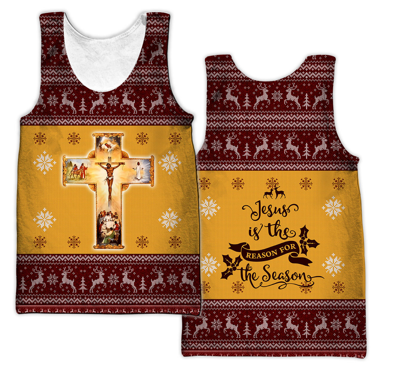 Jesus Christmas 3D All Over Printed Shirts For Men and Women