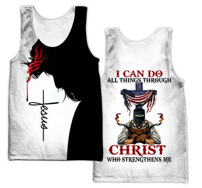 Premium Personalized 3D Printed Jesus Welder Shirts MEI