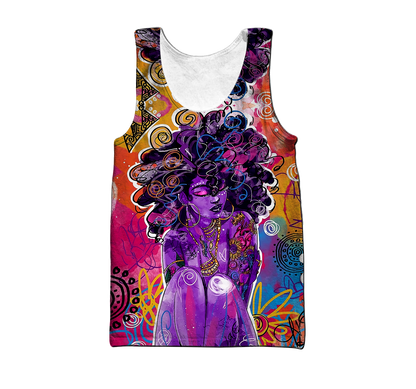 African Strong Girl Unisex Deluxe Hoodie ML