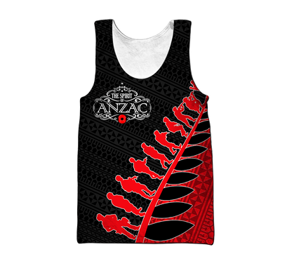 Amazing Polynesian Special Anzac Army Unisex Deluxe Hoodie ML