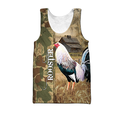 Premium Rooster 3D Printed Unisex Shirts