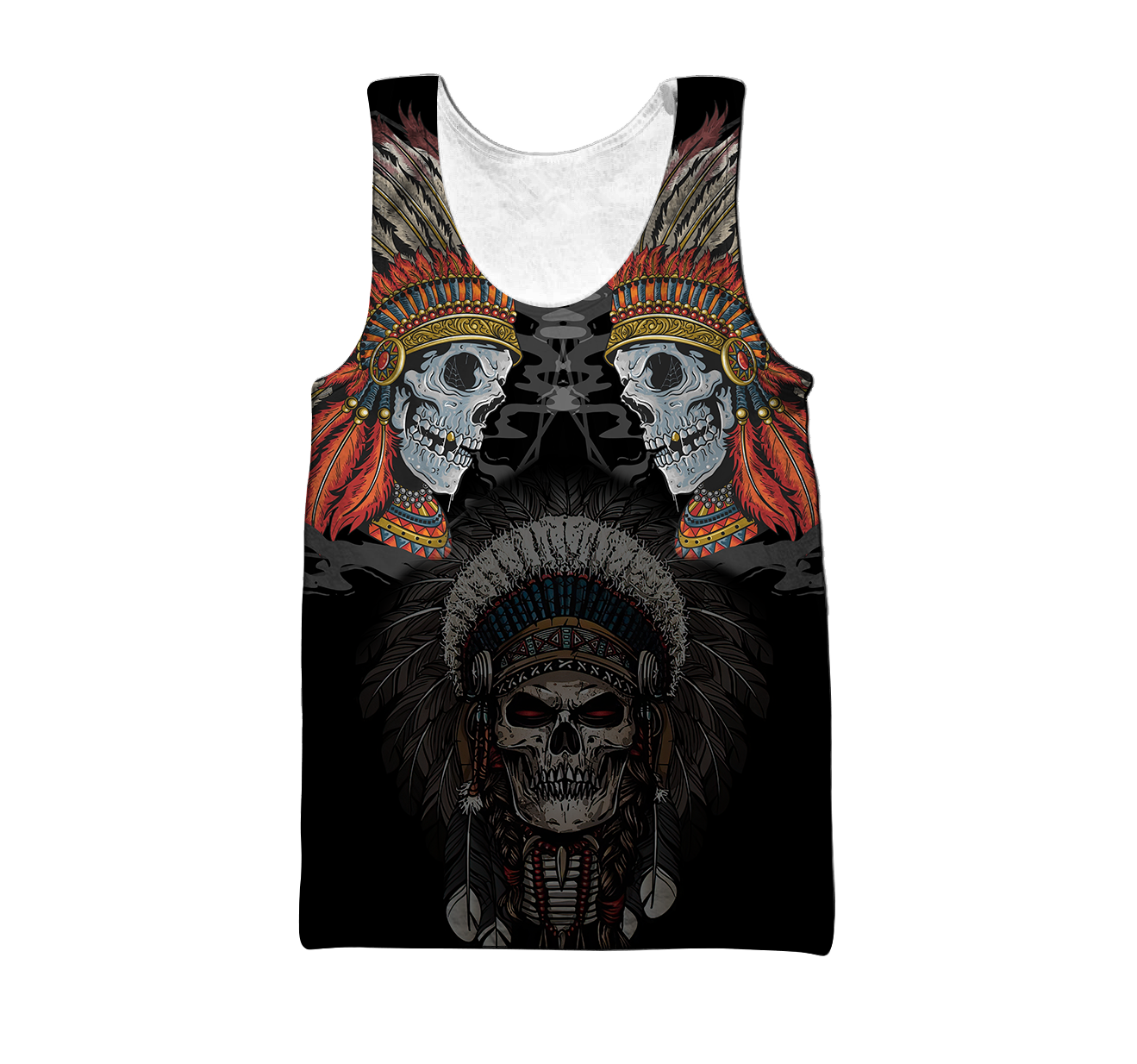 Native Skull 3D All Over Printed Hoodie Shirts For Men And Women MH09122003