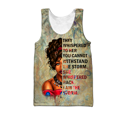 African They Whispered Girl Unisex Deluxe Hoodie ML