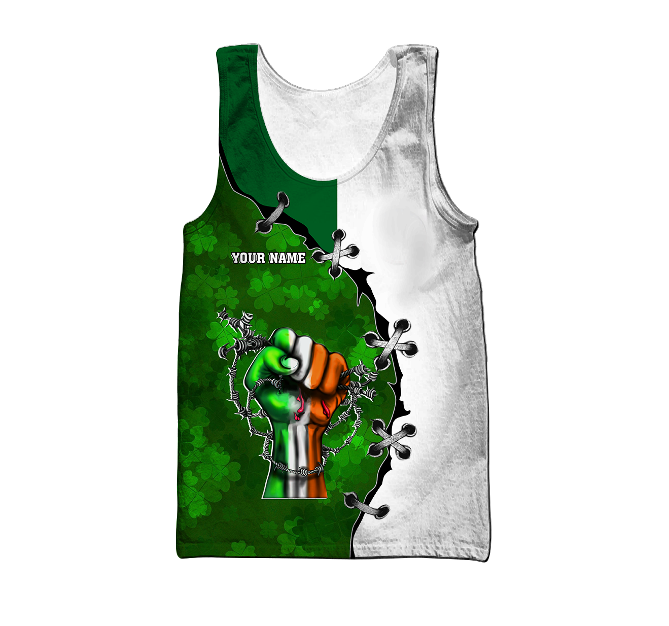 3D All Over Printed  Irish  St Patrick Day Unisex Shirts Custom Name XT