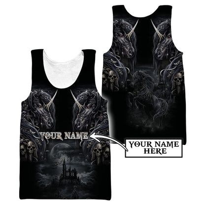 Customize Name Tattoo Skull Horse Hoodie For Men And Women NTN15032106