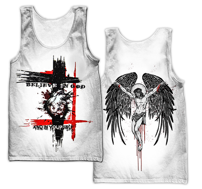 Believe in God and in Yourself Jesus 3D All Over Printed Unisex Shirts