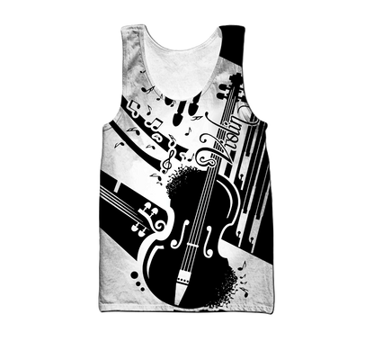 Violin Musical Instrument 3D All Over Printed Hoodie For Men And Women