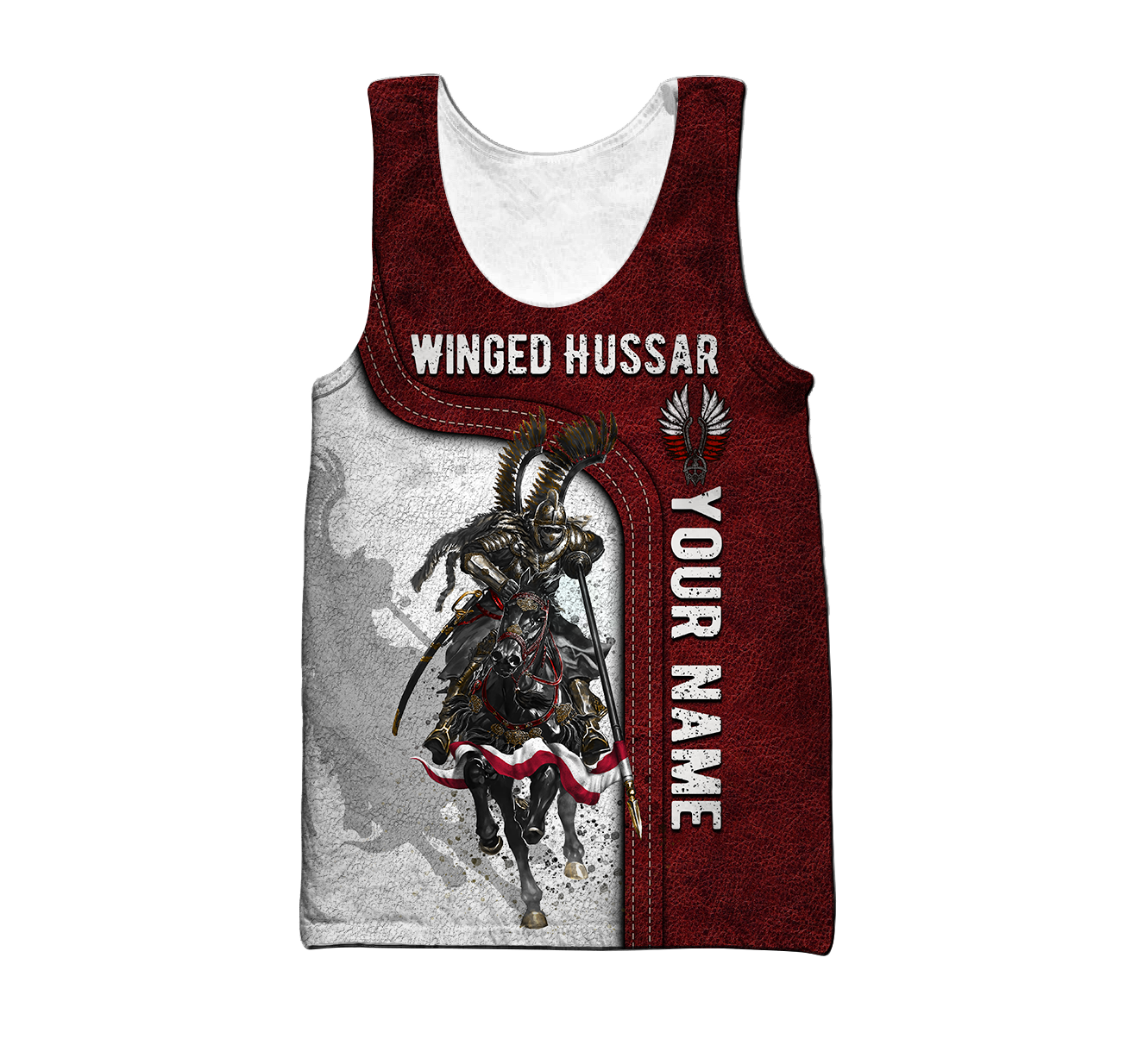 Premium Winged Hussars Red Custom name 3D Printed Shirts