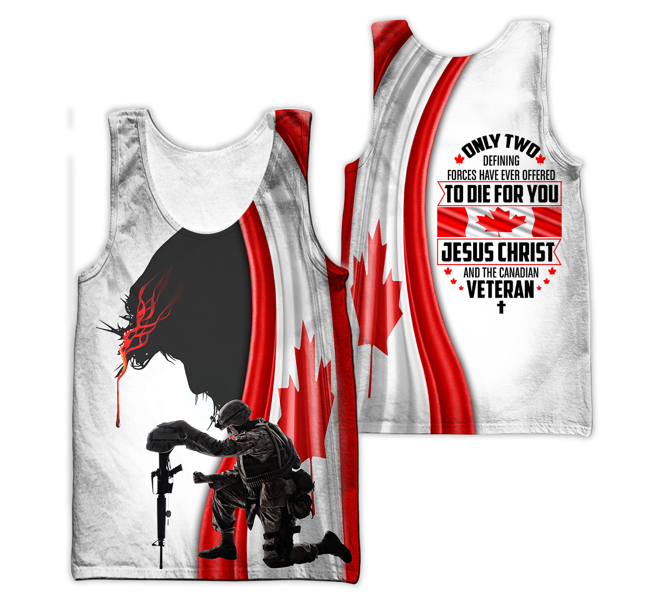 Canadian Veteran - Jesus 3D All Over Printed Shirts SN03032103