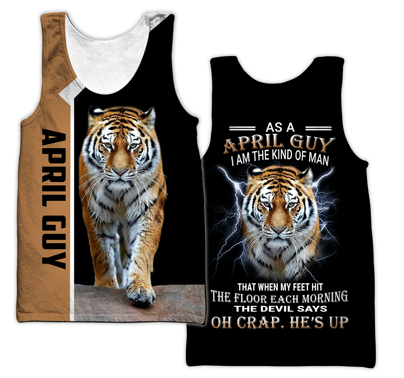 Customize Name April Tiger Hoodie For Men And Women PD17042101
