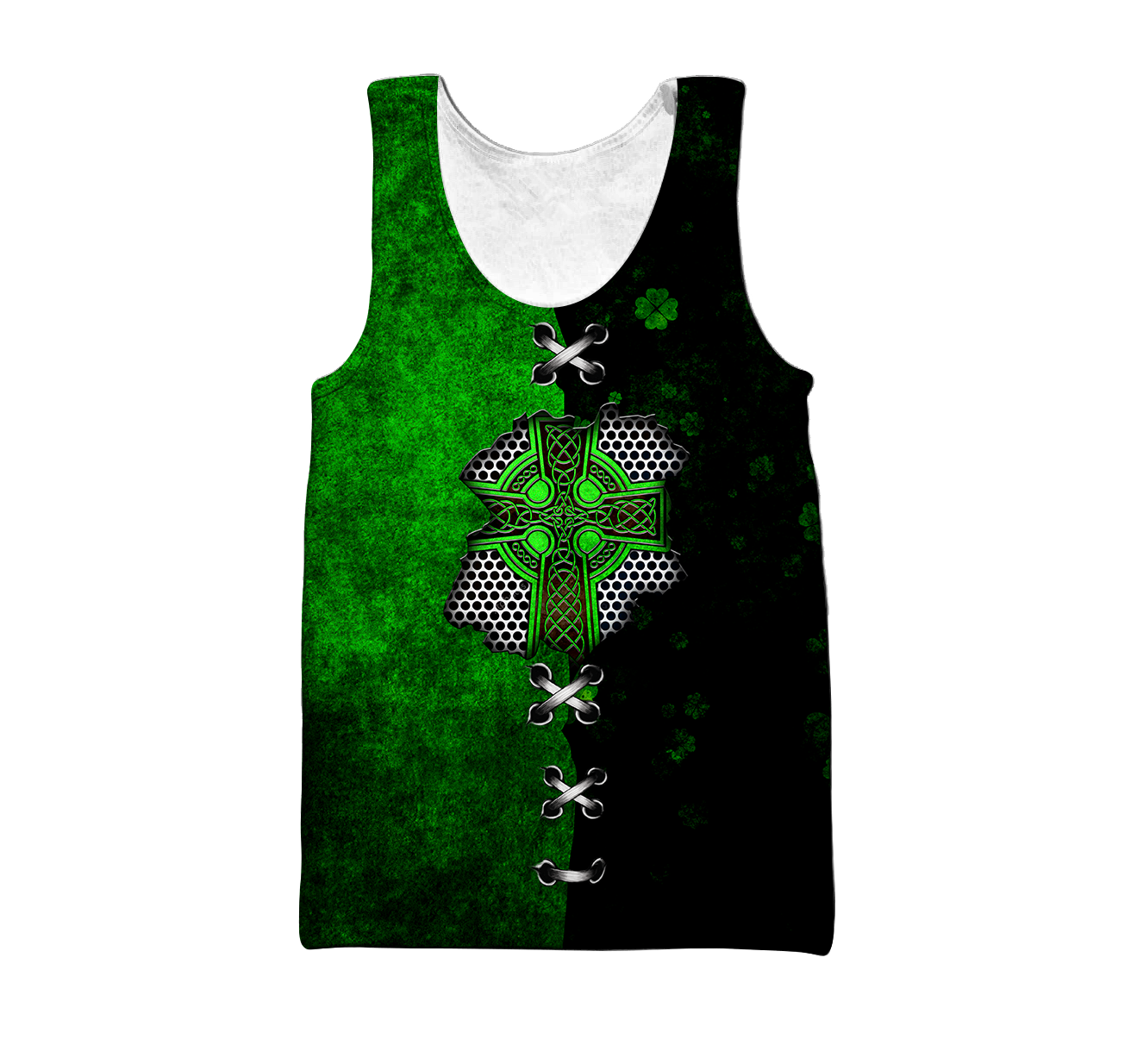 Irish Celtic Knot Cross in my heart St.Patrick day 3D Design shirts