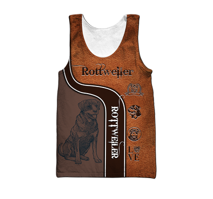 Rottweiler 3D hoodie shirt for men and women custom name ver3