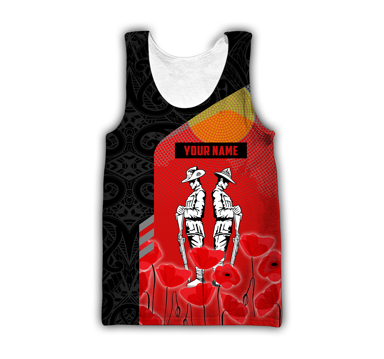 Premium Unisex Hoodie Personalized Remember Anzac Day Maori Tattoo And Aboriginal ML