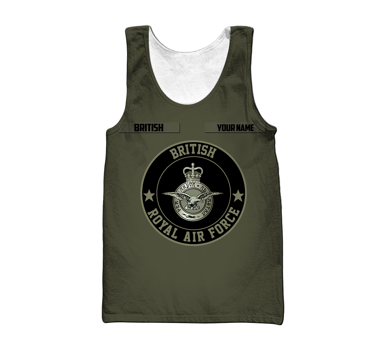 Custom Name XT British Royal Air Force 3D Printed Shirts DA16042104