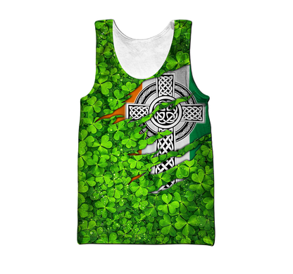 Premium Personalized Name Irish Saint Patrick's Day 3D All Over Printed Unisex Shirts