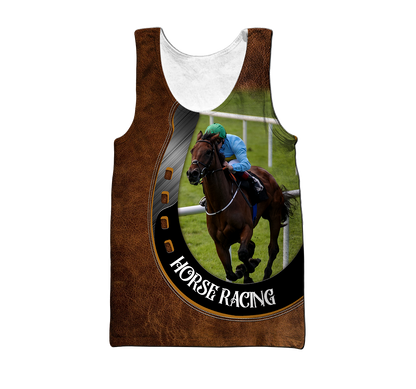 Horse Racing 3D All Over Printed Unisex Shirts