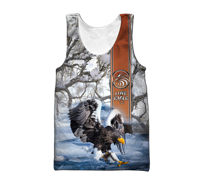 Personalized Name Eagle 3D All Over Printed Shirts For Men and Women