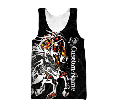 Personalized Name Horse 3D All Over Printed Shirts For Men and Women
